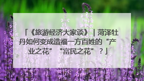 《旅游经济大家谈》｜菏泽牡丹如何变成造福一方百姓的“产业之花”“富民之花”？
