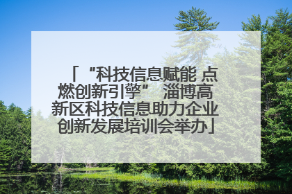 “科技信息赋能 点燃创新引擎” 淄博高新区科技信息助力企业创新发展培训会举办