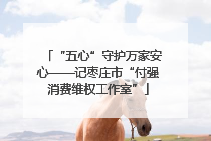 “五心”守护万家安心——记枣庄市“付强消费维权工作室”