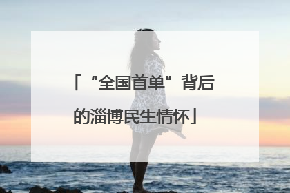 “全国首单”背后的淄博民生情怀