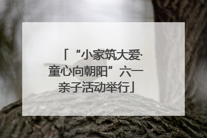 “小家筑大爱·童心向朝阳”六一亲子活动举行