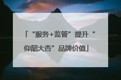 “服务+监管”提升“仰韶大杏”品牌价值