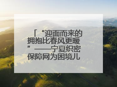 “迎面而来的拥抱比春风更暖”——宁夏织密保障网为困境儿童成长护航