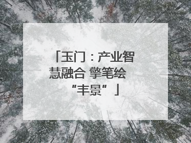 玉门：产业智慧融合 擎笔绘“丰景”