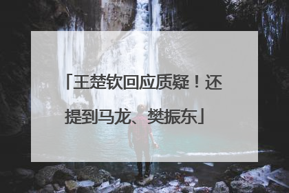 王楚钦回应质疑！还提到马龙、樊振东