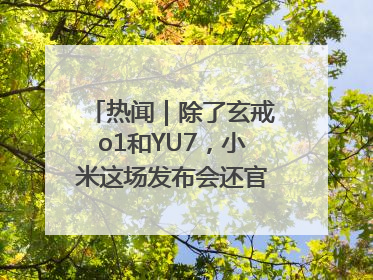 热闻｜除了玄戒o1和YU7，小米这场发布会还官宣了这些新品