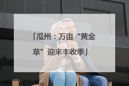 瓜州：万亩“黄金草”迎来丰收季