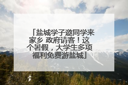 盐城学子邀同学来家乡 政府请客！这个暑假，大学生多项福利免费游盐城