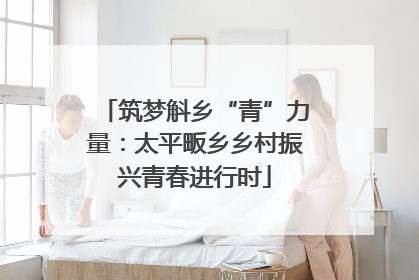 筑梦斛乡“青”力量：太平畈乡乡村振兴青春进行时