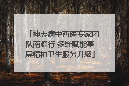 神志病中西医专家团队南疆行 多维赋能基层精神卫生服务升级