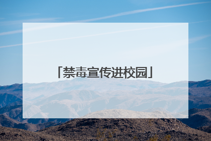 禁毒宣传进校园