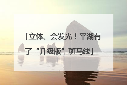 立体、会发光！平湖有了“升级版”斑马线