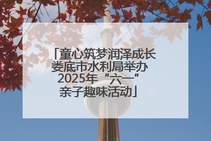 童心筑梦润泽成长 娄底市水利局举办2025年“六一”亲子趣味活动