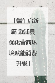 端午启新篇 溆浦县优化营商环境赋能消费升级