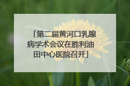 第二届黄河口乳腺病学术会议在胜利油田中心医院召开