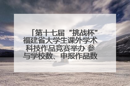 第十七届“挑战杯”福建省大学生课外学术科技作品竞赛举办 参与学校数、申报作品数创历史新高