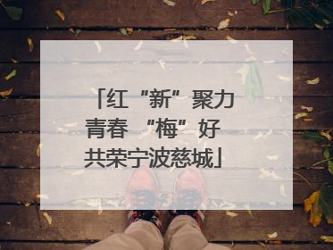 红“新”聚力青春 “梅”好共荣宁波慈城