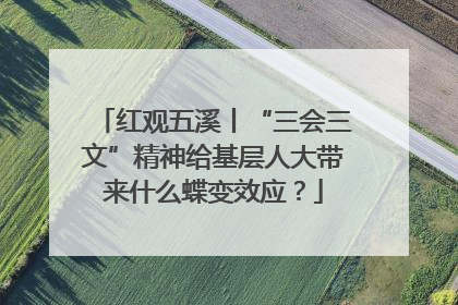 红观五溪丨“三会三文”精神给基层人大带来什么蝶变效应？