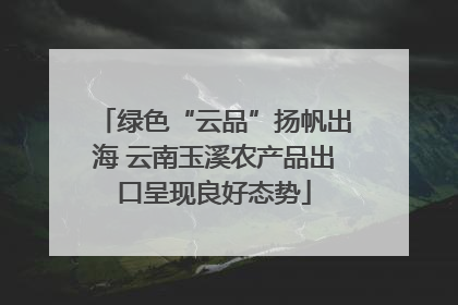 绿色“云品”扬帆出海 云南玉溪农产品出口呈现良好态势