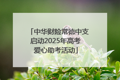 中华财险常德中支启动2025年高考爱心助考活动
