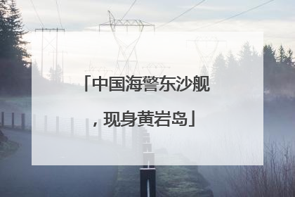 中国海警东沙舰，现身黄岩岛