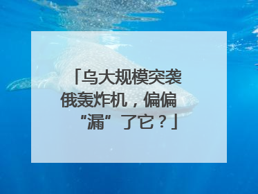 乌大规模突袭俄轰炸机，偏偏“漏”了它？