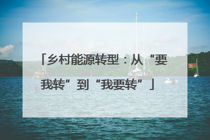 乡村能源转型：从“要我转”到“我要转”