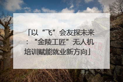 以“飞”会友探未来：“金陵工匠”无人机培训赋能就业新方向