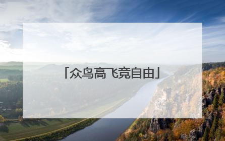 众鸟高飞竞自由