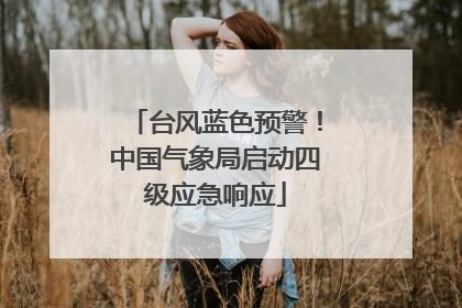 台风蓝色预警！中国气象局启动四级应急响应