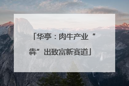 华亭：肉牛产业“犇”出致富新赛道