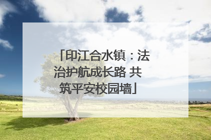 印江合水镇：法治护航成长路 共筑平安校园墙