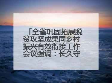 全省巩固拓展脱贫攻坚成果同乡村振兴有效衔接工作会议强调：长久守牢不发生规模性返贫致贫底线 王宁出席并讲话 王予波主持