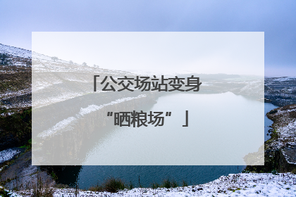 公交场站变身“晒粮场”