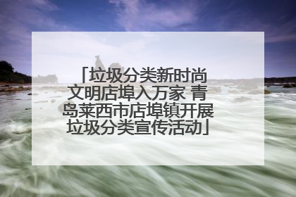 垃圾分类新时尚 文明店埠入万家 青岛莱西市店埠镇开展垃圾分类宣传活动