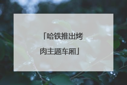 哈铁推出烤肉主题车厢