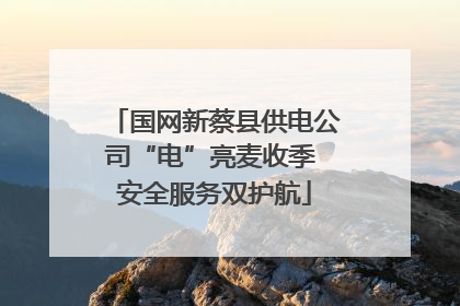 国网新蔡县供电公司“电”亮麦收季 安全服务双护航