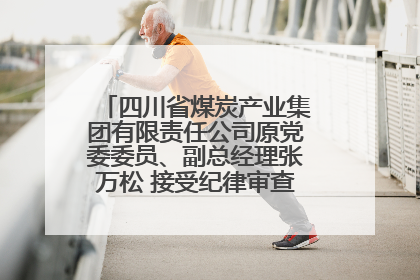 四川省煤炭产业集团有限责任公司原党委委员、副总经理张万松 接受纪律审查和监察调查