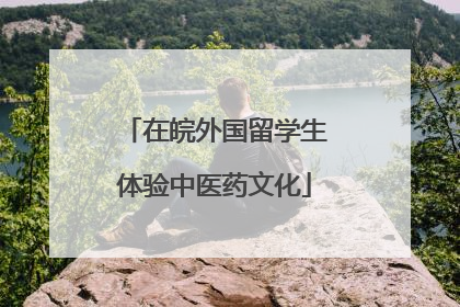 在皖外国留学生体验中医药文化