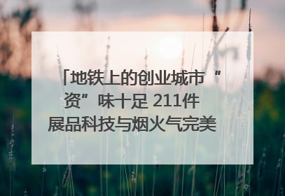 地铁上的创业城市“资”味十足 211件展品科技与烟火气完美融合｜西博视界
