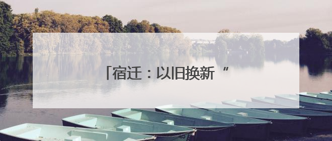宿迁：以旧换新“换”出绿色新生活