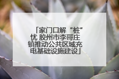 家门口解“桩”忧 胶州市李哥庄镇推动公共区域充电基础设施建设