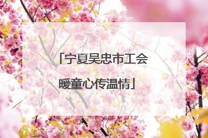 宁夏吴忠市工会暖童心传温情