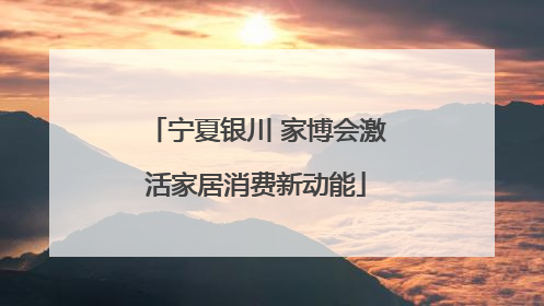 宁夏银川 家博会激活家居消费新动能