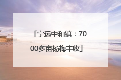 宁远中和镇：7000多亩杨梅丰收