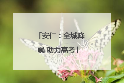 安仁：全城降噪 助力高考