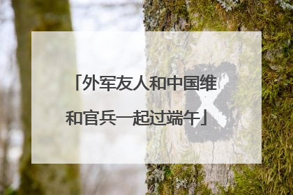 外军友人和中国维和官兵一起过端午