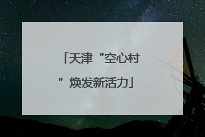 天津“空心村”焕发新活力
