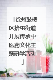 徐州鼓楼区拾屯街道开展传承中医药文化主题研学活动