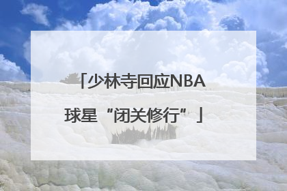 少林寺回应NBA球星“闭关修行”